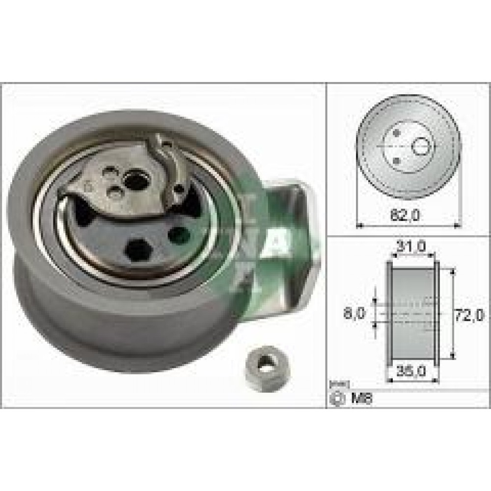 Ролик ГРМ VW Golf IV/Bora/Lupo 1.2/1.4/1.9D 95-10 (натяжний) (72х35)