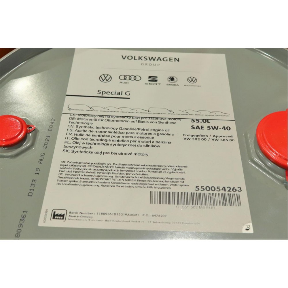 Олива 5W40 Special G (55L) (VW 502 00/505 00)