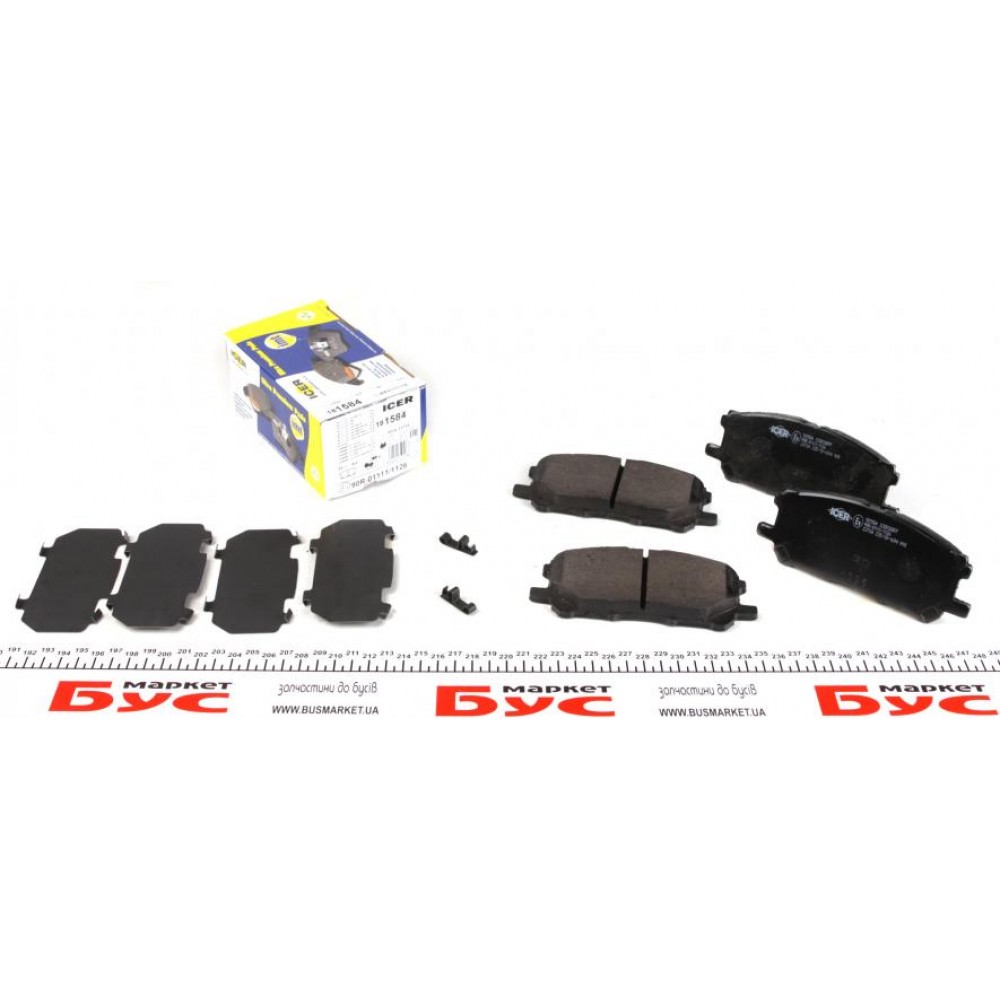 Колодки гальмівні (передні) Toyota Highlander/Kluger 03-10/Lexus RX 03-08