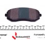 Колодки гальмівні (передні) Subaru Forester/Legacy 02-09