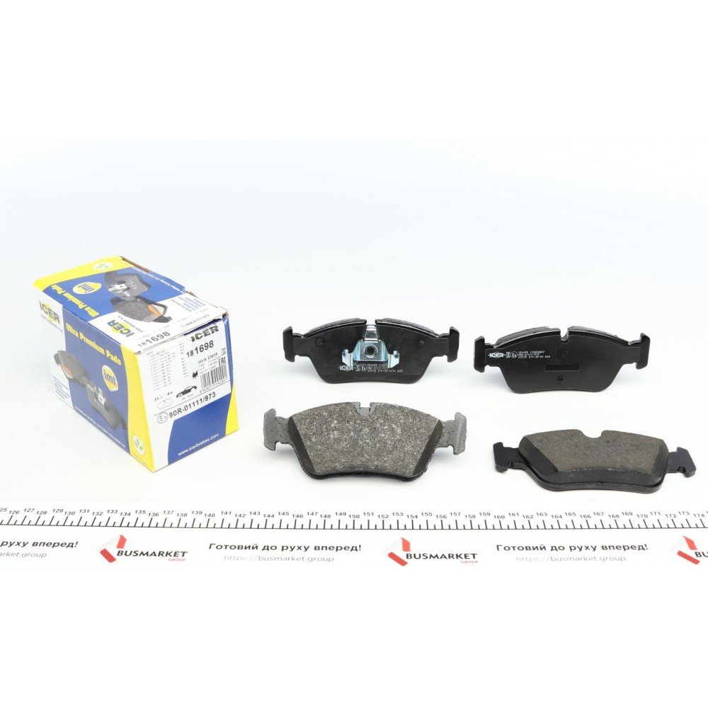 Колодки гальмівні (передні) BMW 1 (E81/E87) 03-13/3 (E46) 98-07/3 (E90-E93) 04-13