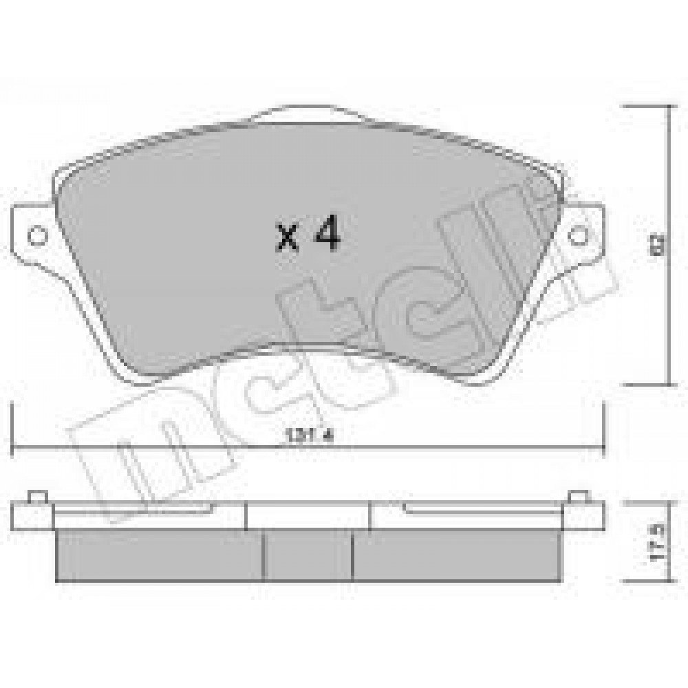 Колодки гальмівні (передні) Land Rover Freelander 98-06