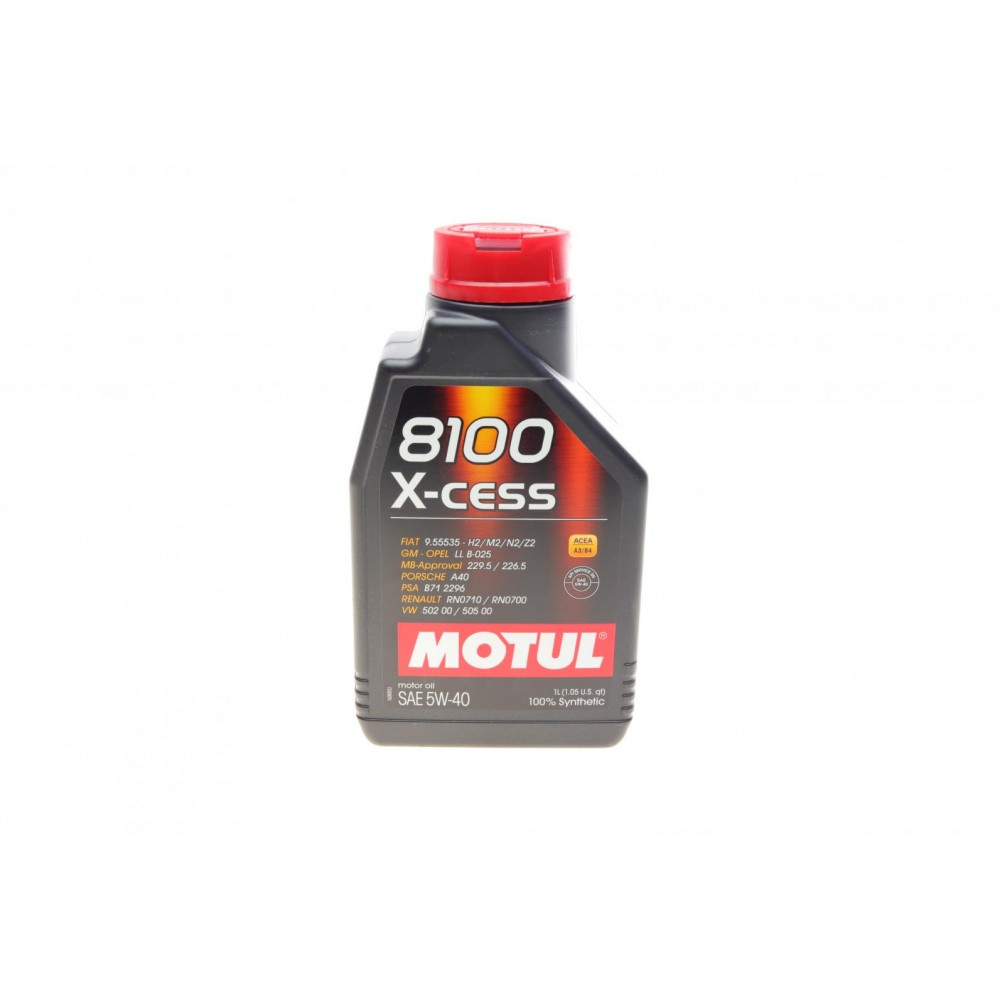 Олива 5W40 X-cess 8100 (1л) (VW 502 00/505 00/MB 229.5/LL-01/RN0710-0700/B71 2296) (102784)