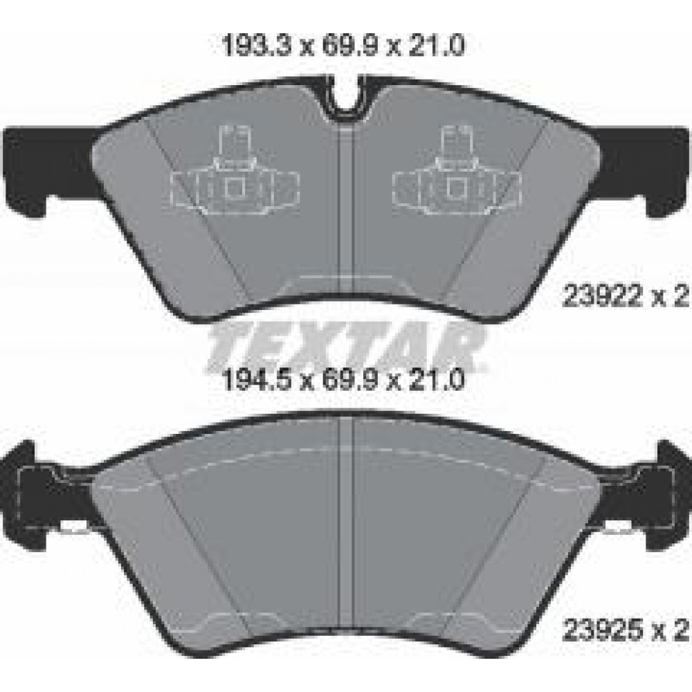 Колодки гальмівні (передні) MB E-class (W211)/ GL-class (X164) 02- (Ate - Teves) Q+
