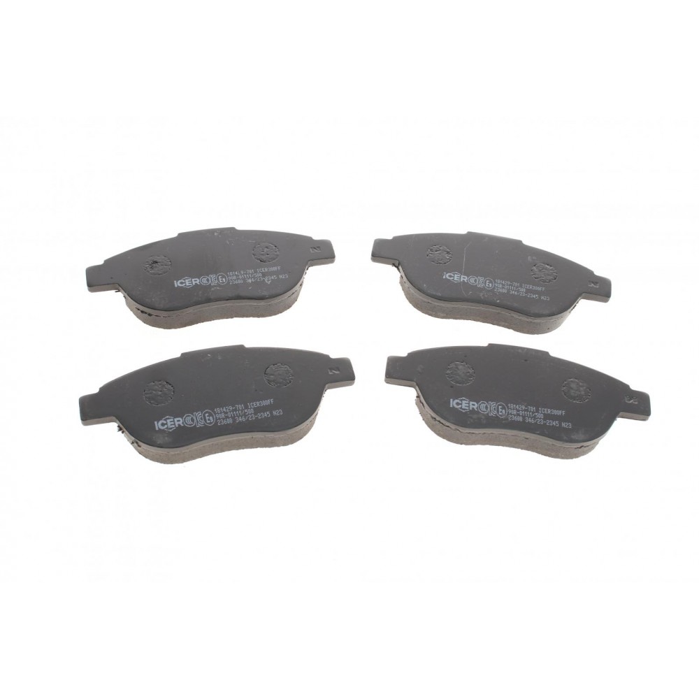 Колодки гальмівні (передні) Citroen C3/C4 02-/Berlingo/Peugeot 307 98-11/Partner 01-08/207 06-15