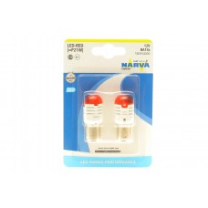Автолампа P21W 12V BA15s (LED) (червона) (2шт.)