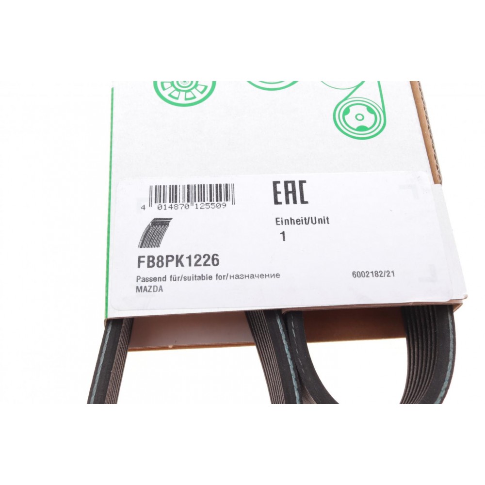 Ремінь генератора Mazda 3/5/6 2.0 DI/CD 02-10 (8PK1226)