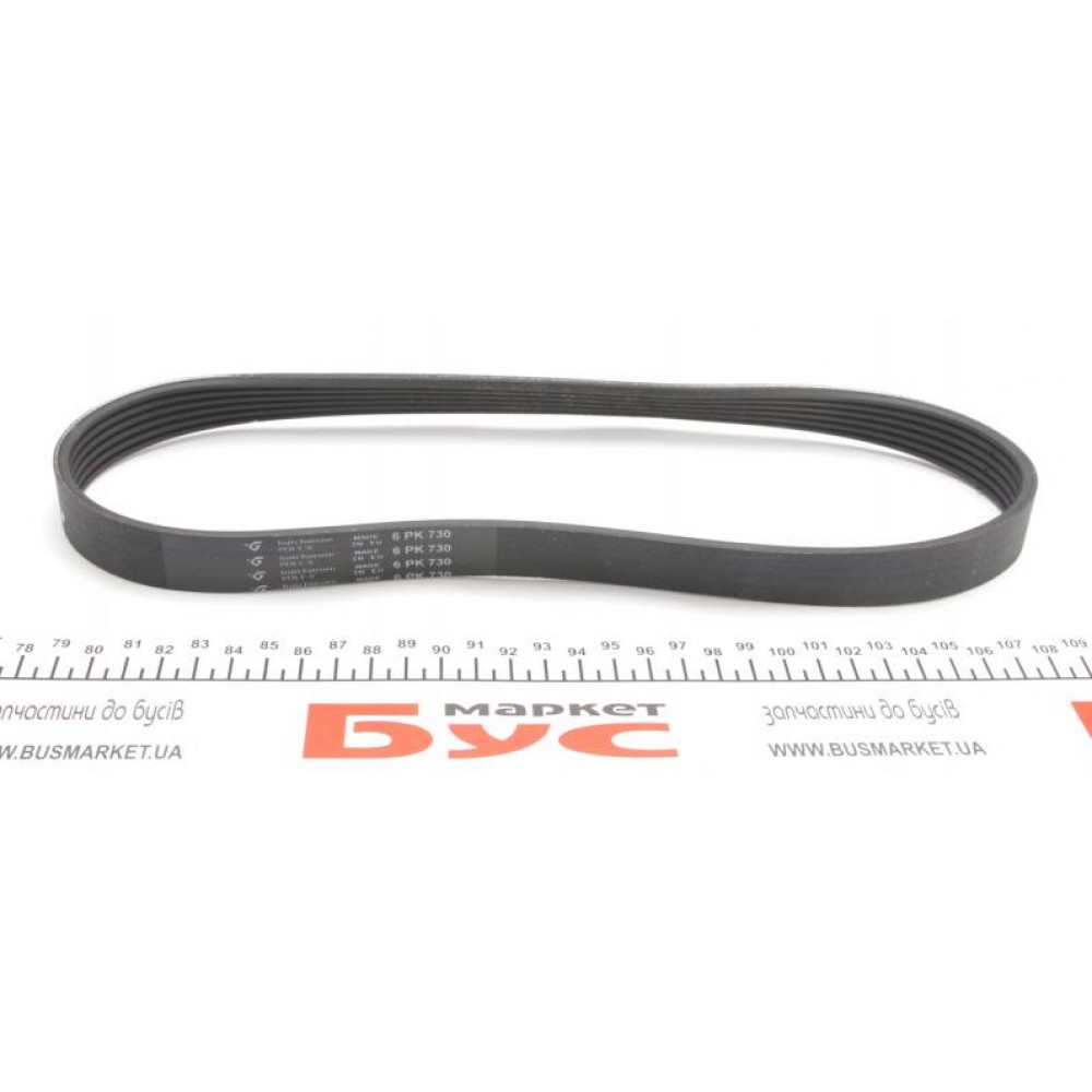 Ремінь генератора Citroen Berlingo/Fiat Ducato 1.9 D/TD 96-03 (6PK730)