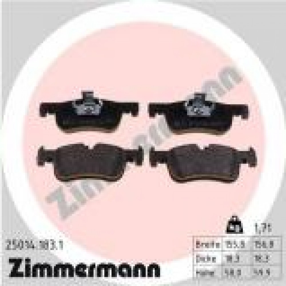 Колодки гальмівні (передні) BMW 1 (F20/F21)/2 (F22/F87/F45/F46) 11-/Audi Q5 08- (ATE)
