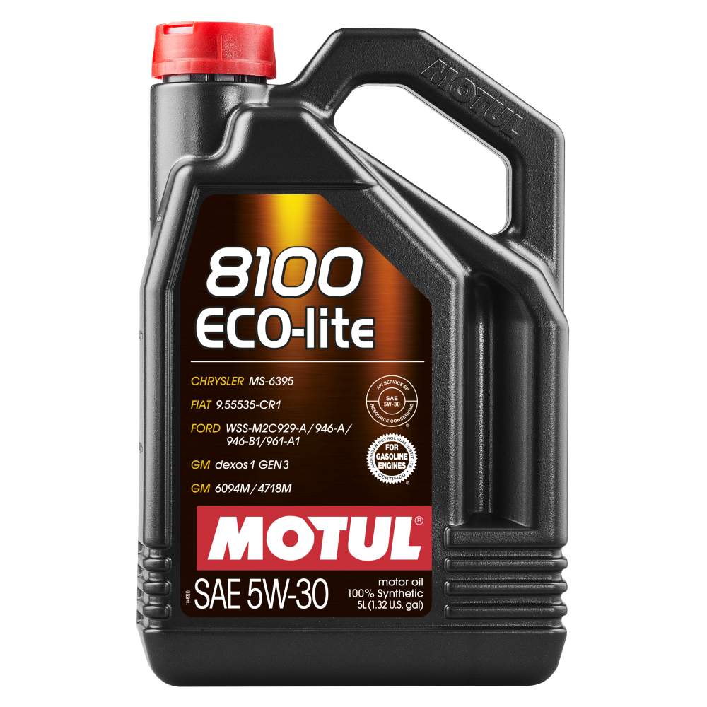 Олива 5W30 ECO-lite SAE 8100 (5L) (GM-dexos1 GEN2/FORD M2C 929-A/M2C 946-A ) (107252/108214/104989)