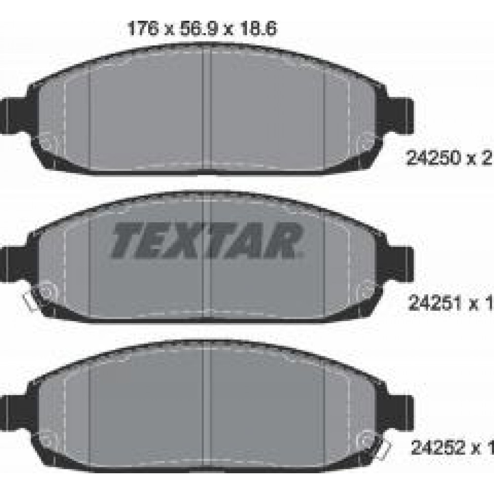 Колодки гальмівні (передні) Jeep Grand Cherokee 05-11 (Akebono) Q+