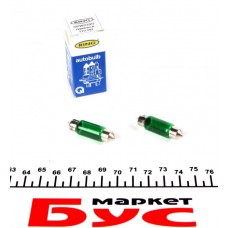 Автолампа C5W 12V 5W S8.5d Prism 239 Green (2шт.)