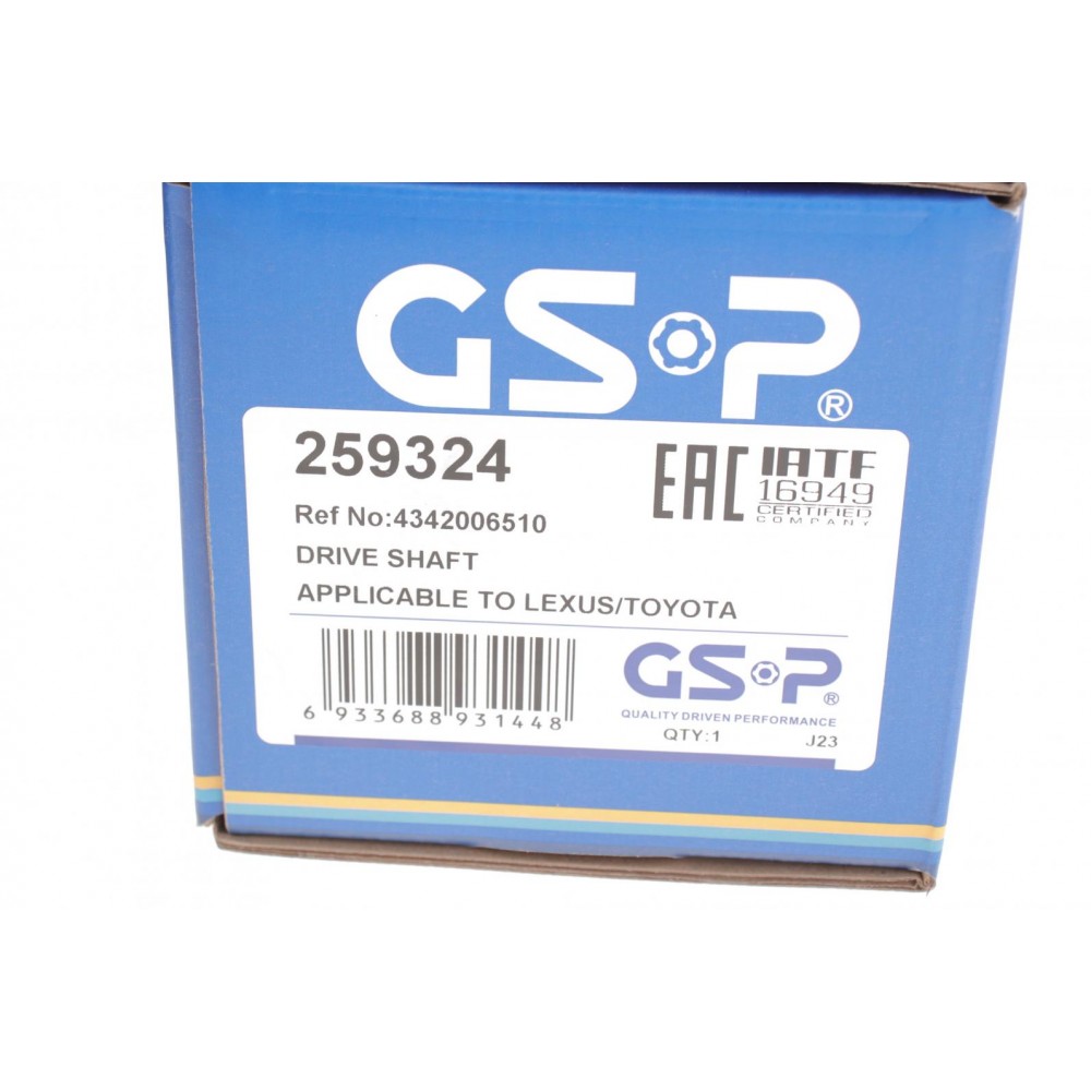Піввісь (передня) Lexus ES/Toyota Camry 3.5 06-14 (L) (30x24x659x48T) (+ABS)
