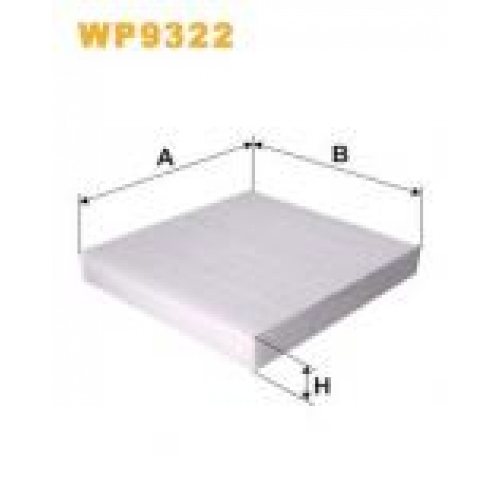 Фільтр салону Mitsubishi Outlander/Lancer/L200 06-/Fiat FullBack 16-/Citroen C4/Isuzu D-max 12-