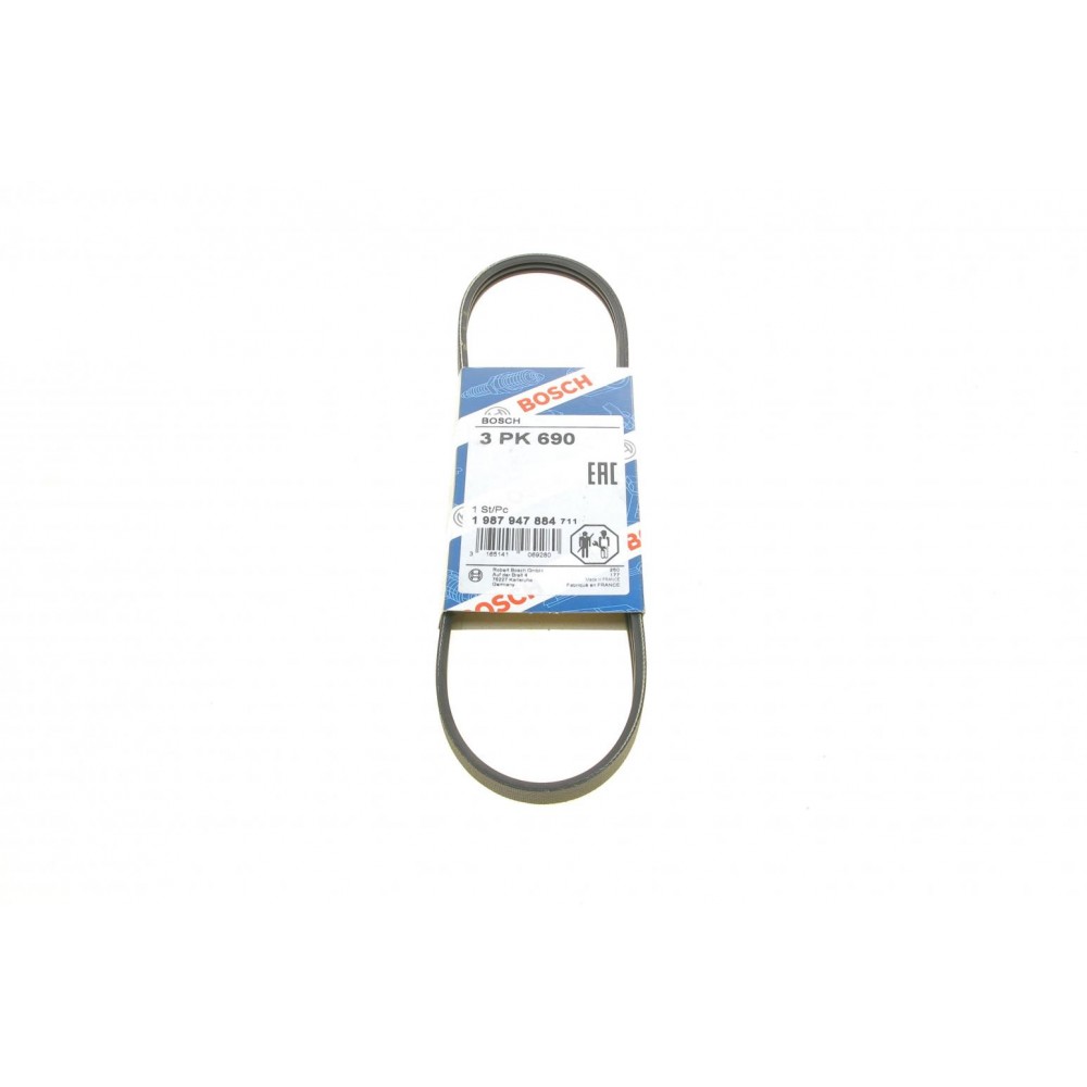 Ремень генератора Fiat Fiorino 1.7D/ Opel Vectra 1.8-2.0i 86-01 (3PK690)