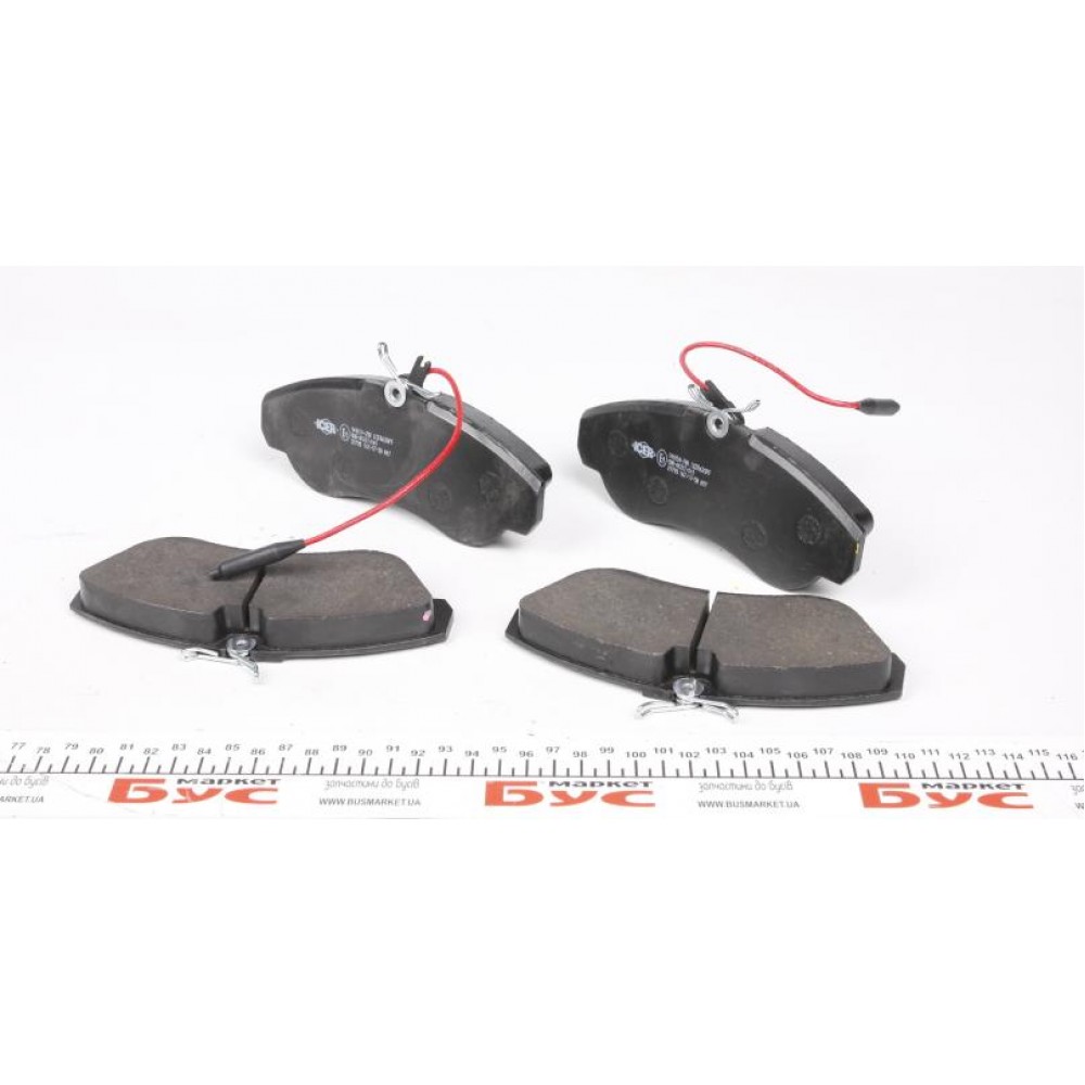Колодки гальмівні (передні) Citroen Jumper 94-/Fiat Ducato/Peugeot Boxer 94-02 R16 (+датчики)
