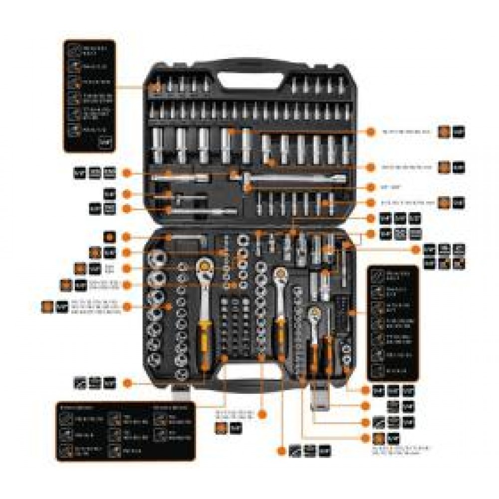 Набір головок Torx (110 предметів) 1/4