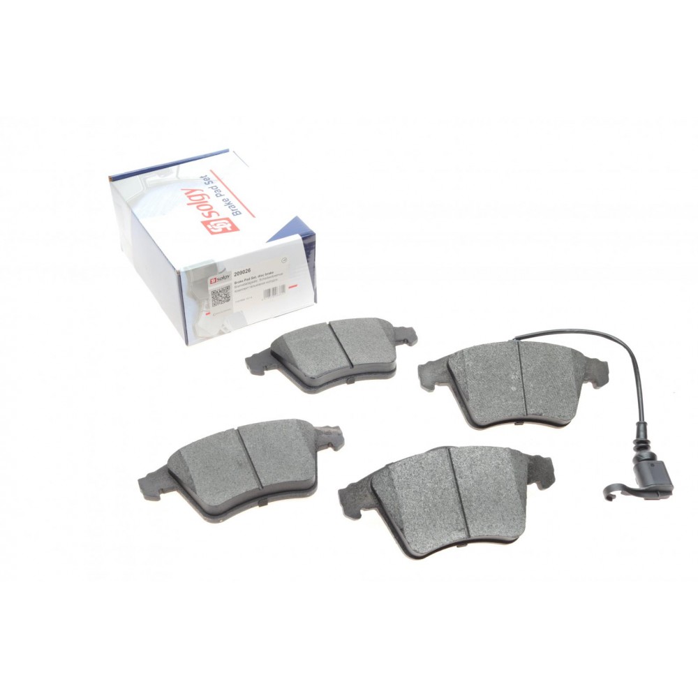 Колодки гальмівні (передні) VW T5 03- (18mm/17.6mm)/(з датчиками)