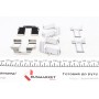Колодки гальмівні (задні) VW T4 98-03 R16 (з датчиками) (Lucas) (з аксесуарами)
