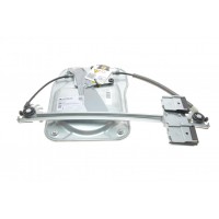 Склопідіймач (передній) Skoda Fabia 07-14 (L) (електро) (без моторчика) (з пластиною)