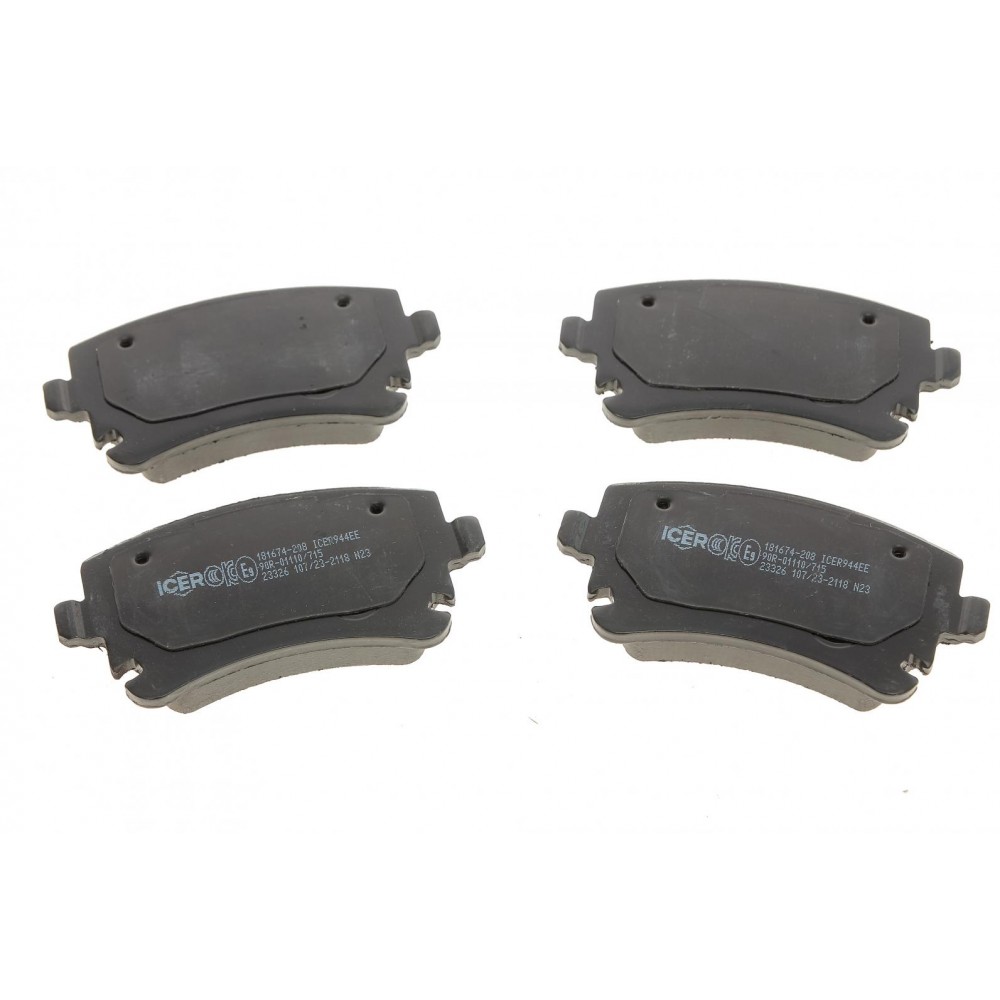 Колодки гальмівні (задні) Audi A4/A6/A8 02-11/VW T5 03-15/T6 15-/Phaeton 02-16 (+датчики)