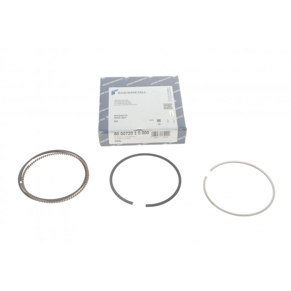 Кільця поршневі Opel Astra/Vectra 1.6i 00- (79.00mm/STD) (1.2-1.2-2)