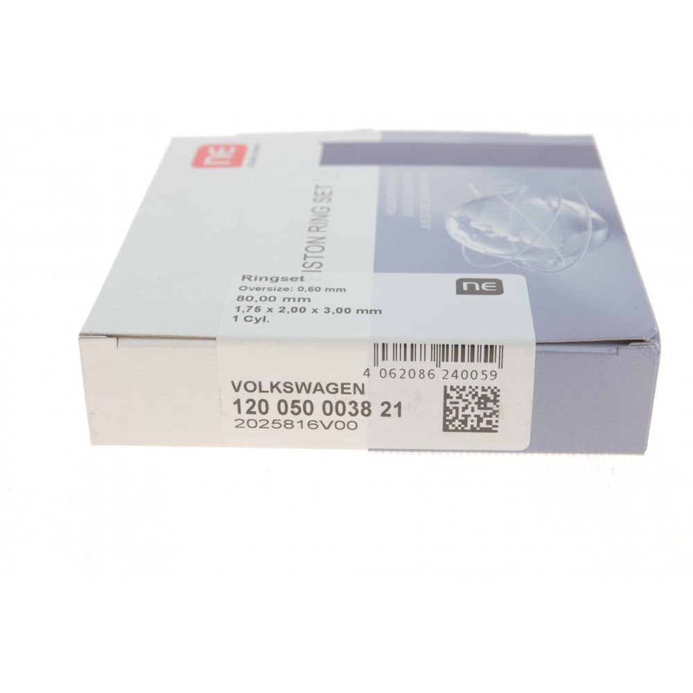 Кільця поршневі VW T4 1.9TD/2.4D 90-03 (80.00mm/+0.5) (1.75-2-3) = 8950485000