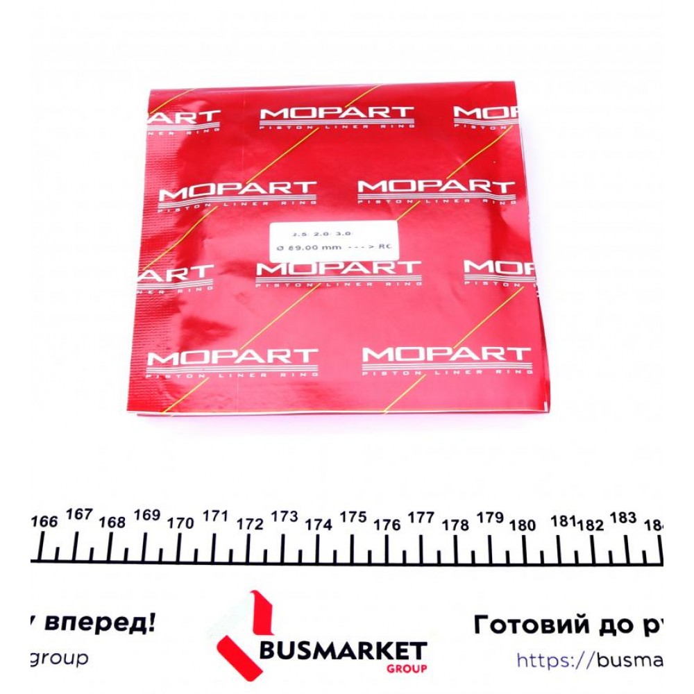 Кільця поршневі (к-кт на 2 поршя) MB Sprinter OM602/208 2.3D/2.9D (89.00mm/STD) (2.5-2-3)