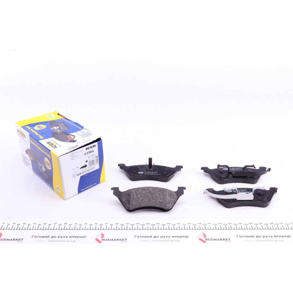 Колодки гальмівні (задні) Chrysler Voyager IV 00-08/Dodge Caravan 00-07/Jeep Cherokee 01-08