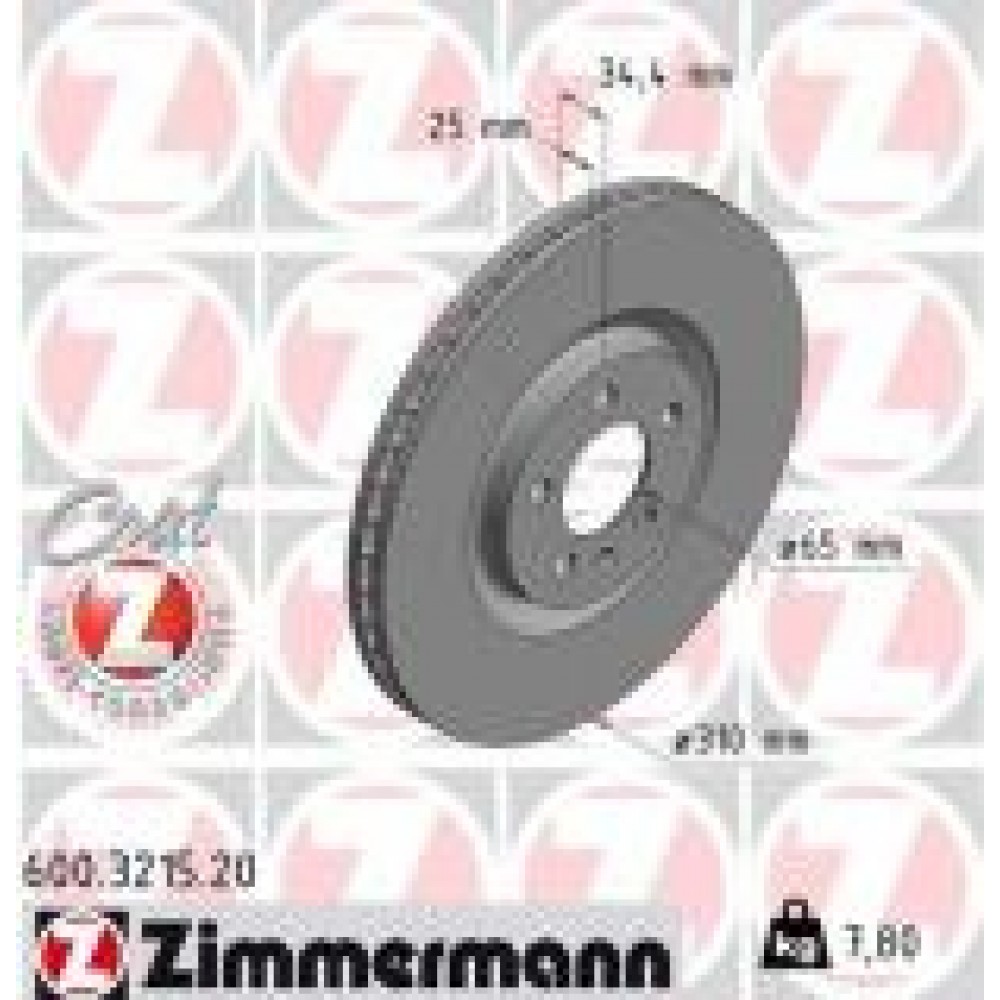 Диск гальмівний (передній) Audi A1 10-18/VW Polo 14-/Seat Ibiza 15-17 (310x25) (з покриттям) (вентил.)