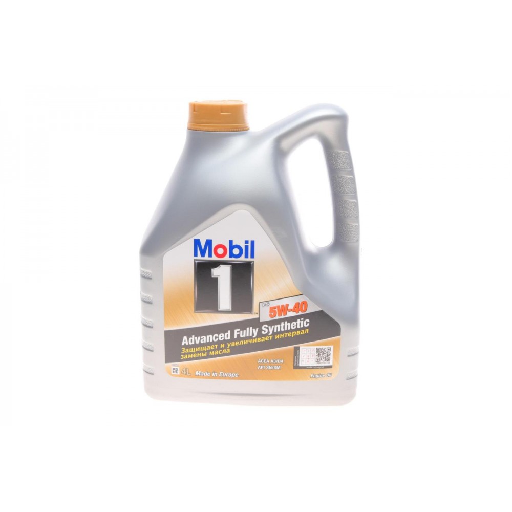 Олива 5W40 Mobil 1 FS (4L) (MB 229.3/VW 502 00/505 00/9.55535-M2/RN0710/RN0700/Porsche A40)