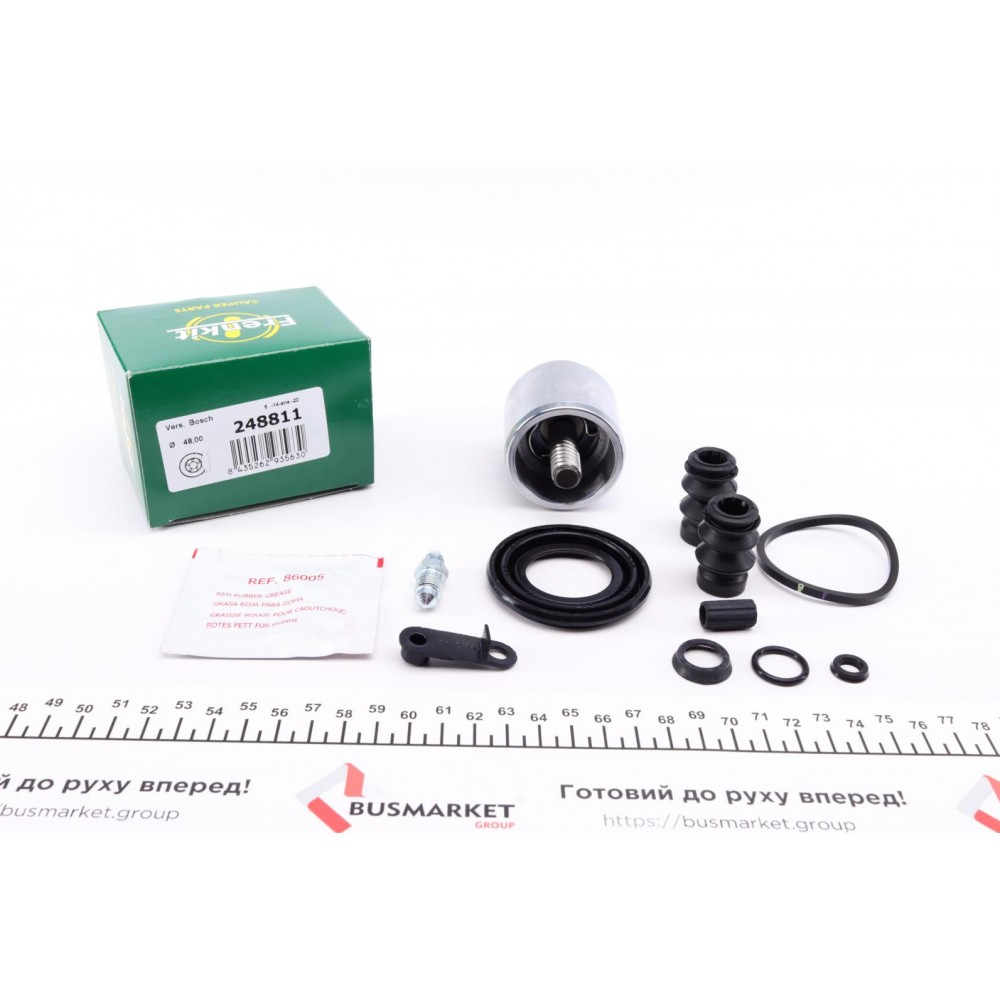 Ремкомплект супорта (заднього) (L) Ford Transit 06- (d=48mm) (+поршень з механізмом) (Bosch)