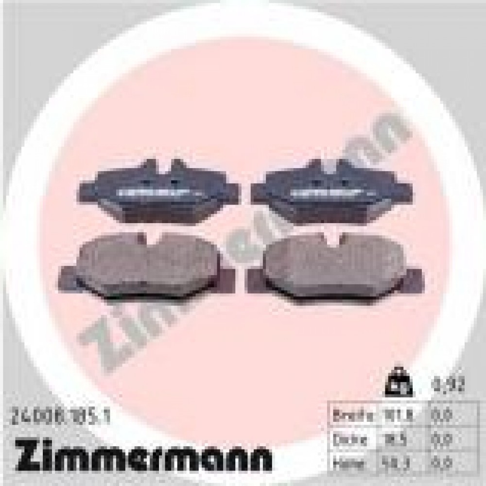 Колодки гальмівні (задні) MB Vito (W639) 03- (Bendix-Bosch)