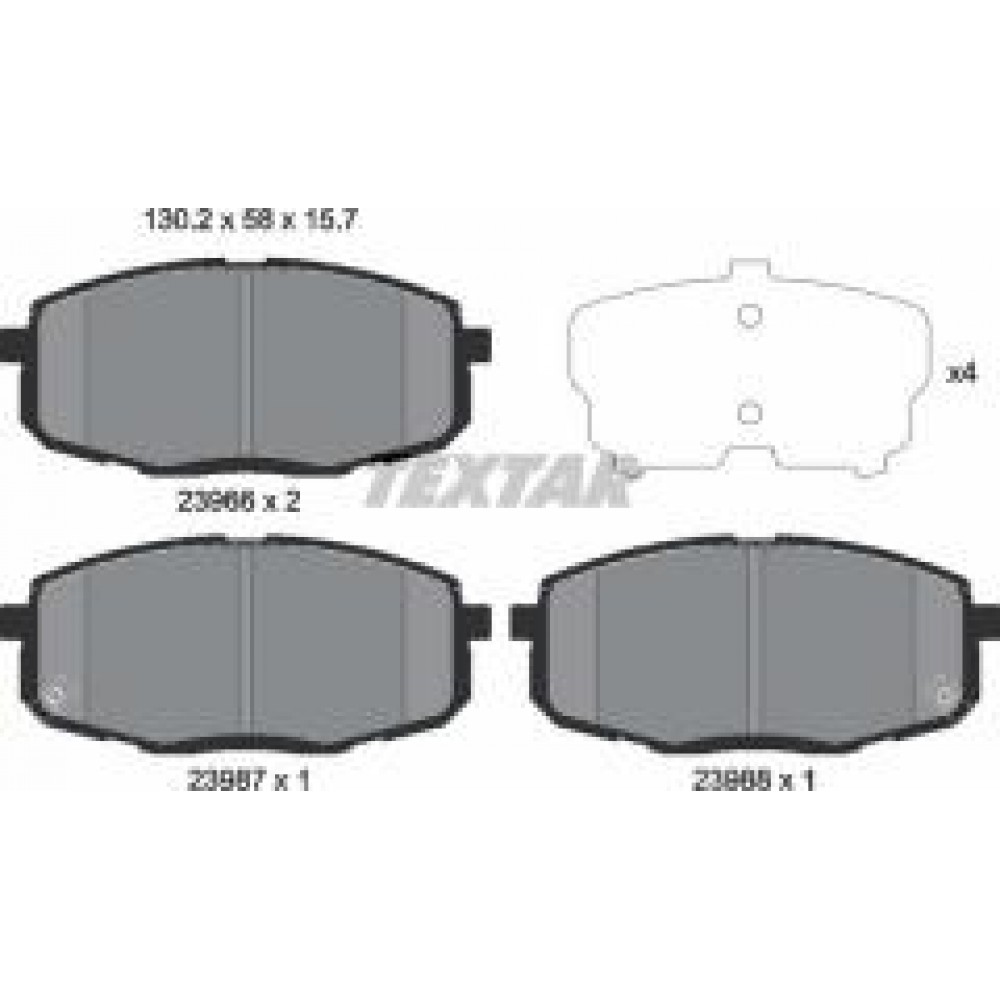 Колодки гальмівні (передні) Kia Ceed 1.4/1.6 CRDI/CVVT 06- (Mando)