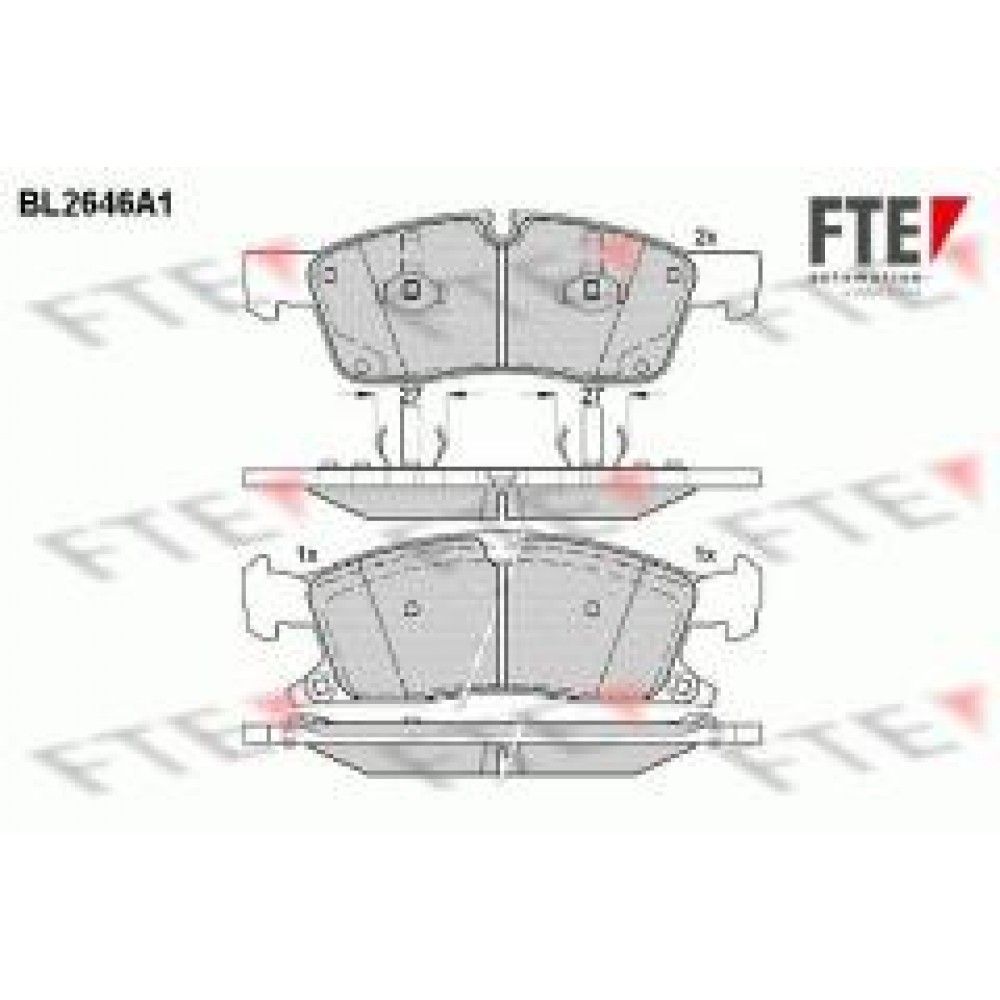 Колодки гальмівні (передні) MB M-class (W166)/GLE (W166)/Jeep Grand Cherokee IV 2.1D-6.4i 10-