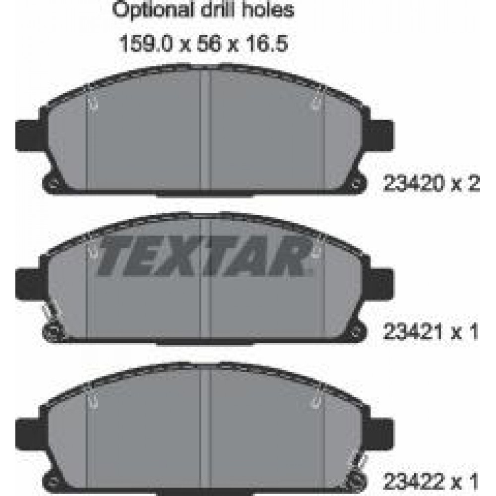 Колодки гальмівні (передні) Nissan X-Trail 01-13/Pathfinder 95-05 (Nissin)