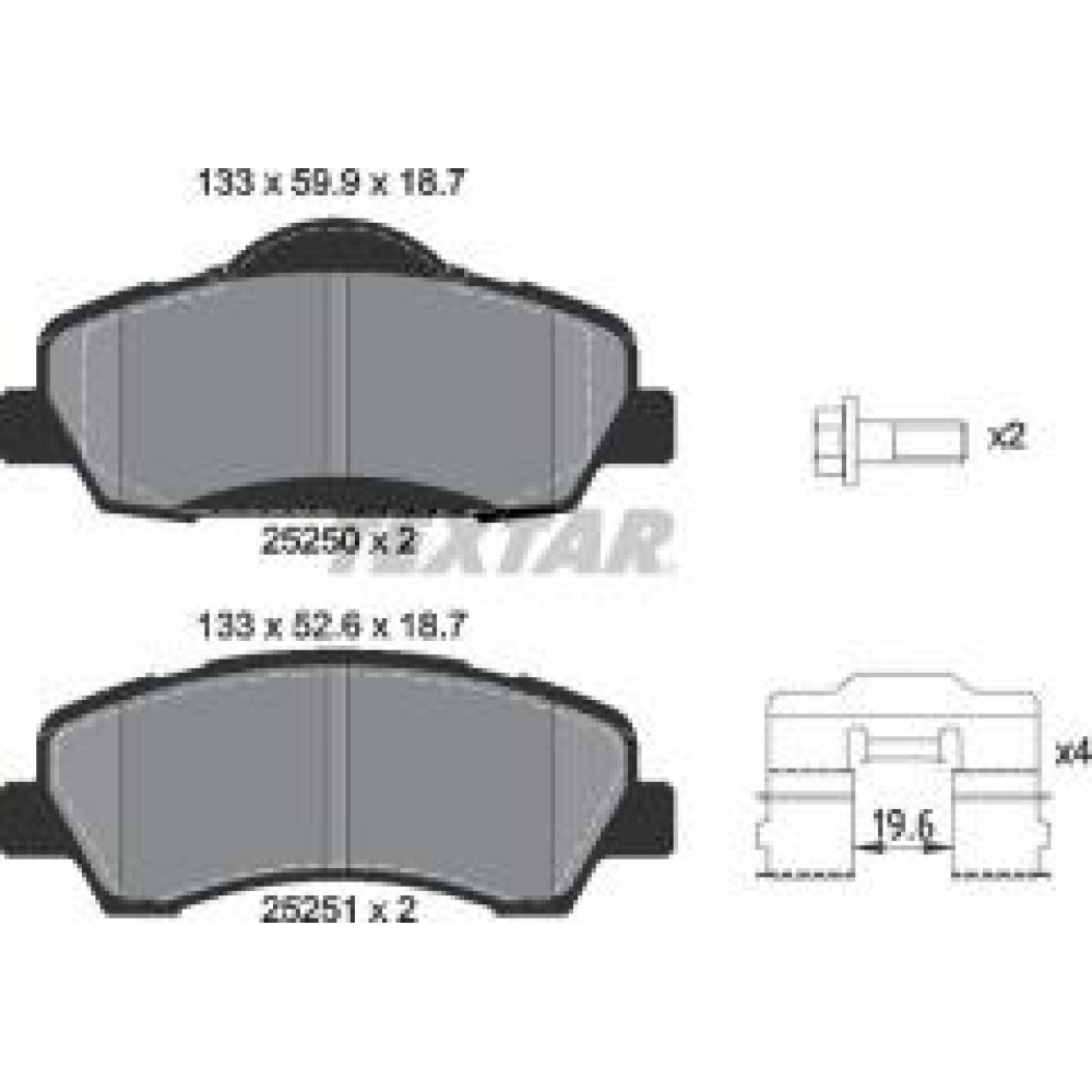 Колодки гальмівні (передні) Citroen C4 14- /Peugeot 308 II/SW 07- (Mando) Q+