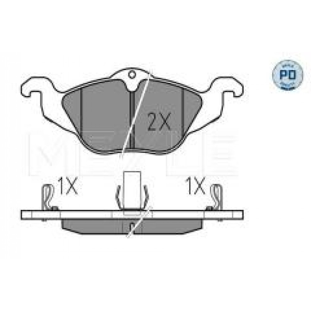 Колодки гальмівні (передні) Opel Astra G/Zafira A 98-09