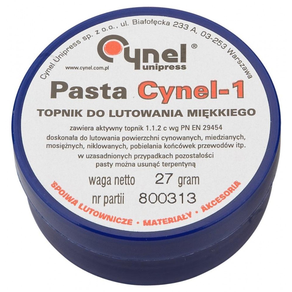 Флюс для м'якого паяння Cynel (27g)