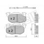 Колодки гальмівні (передні) Peugeot 106 91-04/205/305/309/405 82-98/Renault Clio 91-98 (з датчик.)