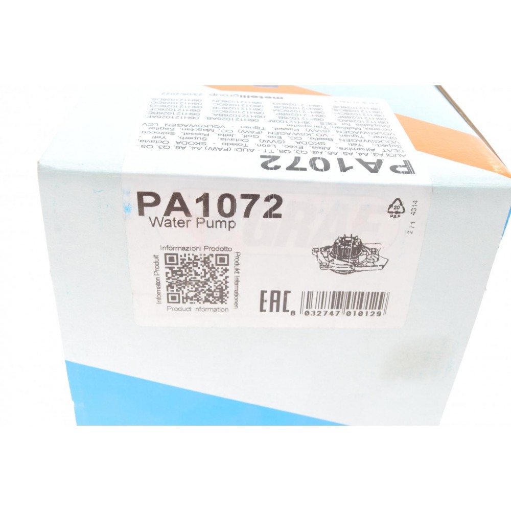 Помпа води Audi A3-A8/Skoda Octavia/VW Passat/T5/Golf/Tiguan 1.8-2.0TFSI/TSI 04- (29z) (B/B) (6 лоп)