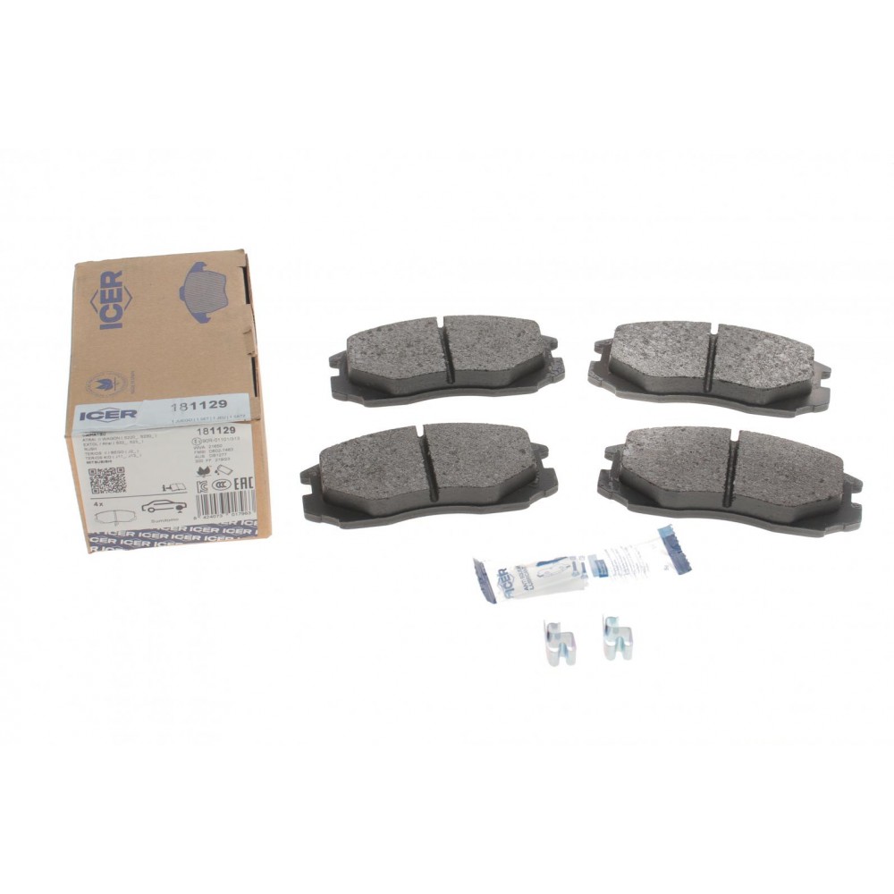 Колодки гальмівні (передніх) Daihatsu Terios/Mitsubishi Colt/Lancer 1.3-1.6/1.8-2.0D 89-