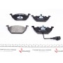 Комплект гальмівний передній (диски+колодки з датчиком) Audi A3/Seat/Skoda Octavia/VW Caddy/Golf 03-