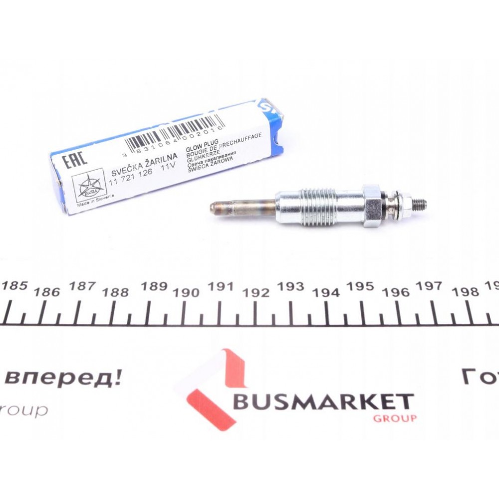 Свічка розжарювання Fiat Ducato 2.5D 94-02 (M12x1.25) 11V