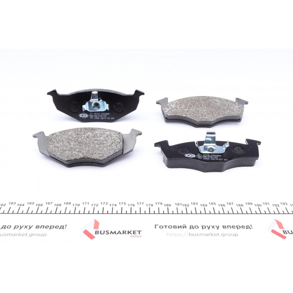 Колодки гальмівні (передні) Seat Arosa 97-04/Skoda Fabia 99-14/Roomster 07-15/VW Polo 94-09