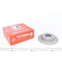 Диск гальмівний (задній) Audi A4/VW Passat 95-05 (245x10) (з покриттям) (з отвором) (повний)