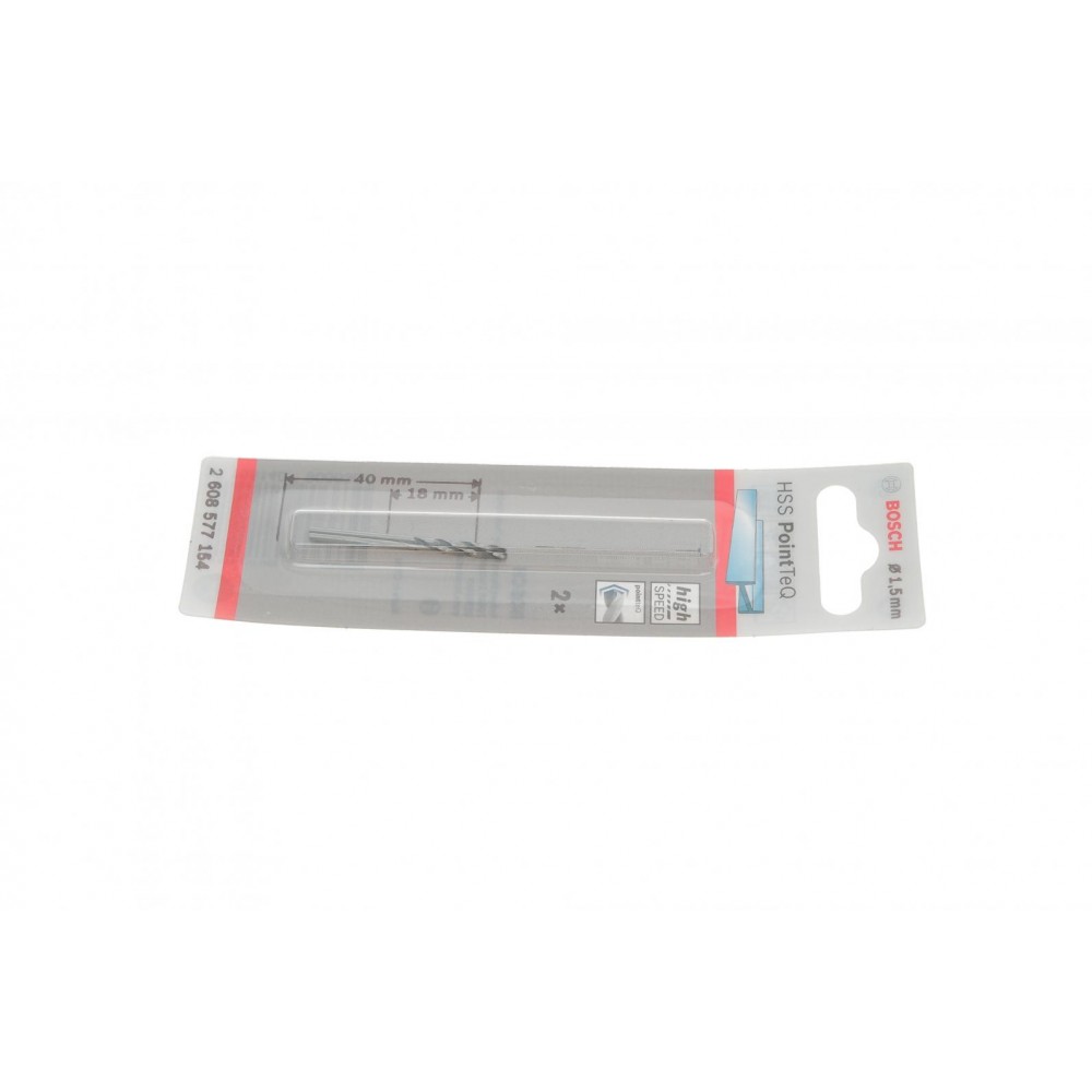 Набір свердл HSS PointTeQ (1.5mm) К-кт 2 шт. (по  металу)
