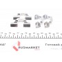 Планка супорта (заднього) прижимна (к-кт) Renault Scenic II/III/IV/Megane IV 03- (Lucas)