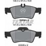 Колодки гальмівні (задні) MB E-class (W211/W212)/S-class (W220/W221) 98- (Teves) Q+