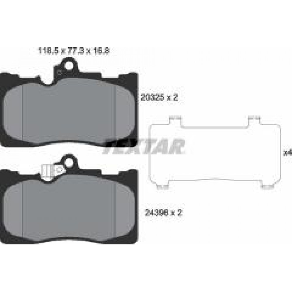 Колодки гальмівні (передні) Lexus GS 05-/IS III//RC 09- (Advics)